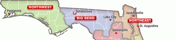 Florida map of regions