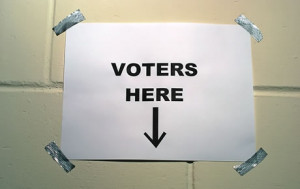 Voters here