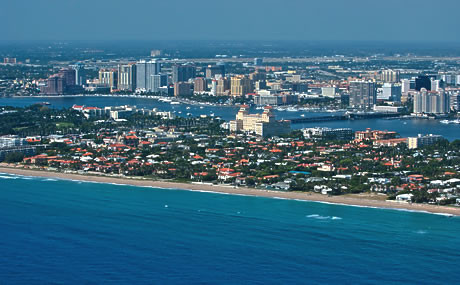 Palm Beach aerial